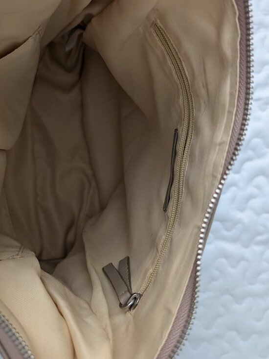 Lucky Brand Leather Convertible Backpack Purse Bag Tan main image 4